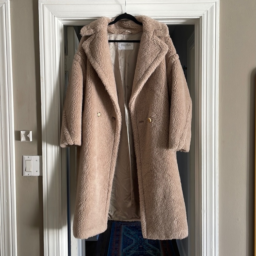 MaxMara Icon Teddy Coat Beige